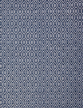 Main product thumbnail of Brighton Eco Cotton Rug - Denim/White