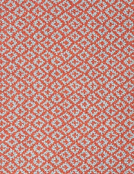 Main product thumbnail 2 of Diamonds Forever Orange/Blue Eco Cotton Loom-Hooked Rug