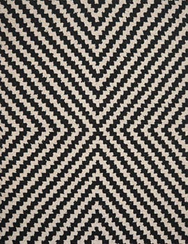 Main product thumbnail 2 of Focal Point Black/Natural Eco Cotton Loom-Hooked Rug