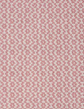 Main product thumbnail 2 of Toulouse Pink/White Eco Cotton Loom-Hooked Rug